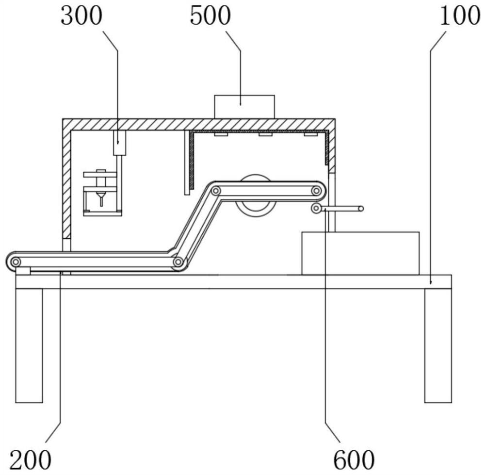 Garment fabric spraying and drying device and drying method