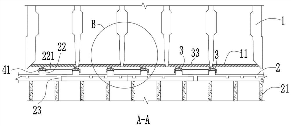 Slideway system suitable for launching construction of large-tonnage steel open caisson