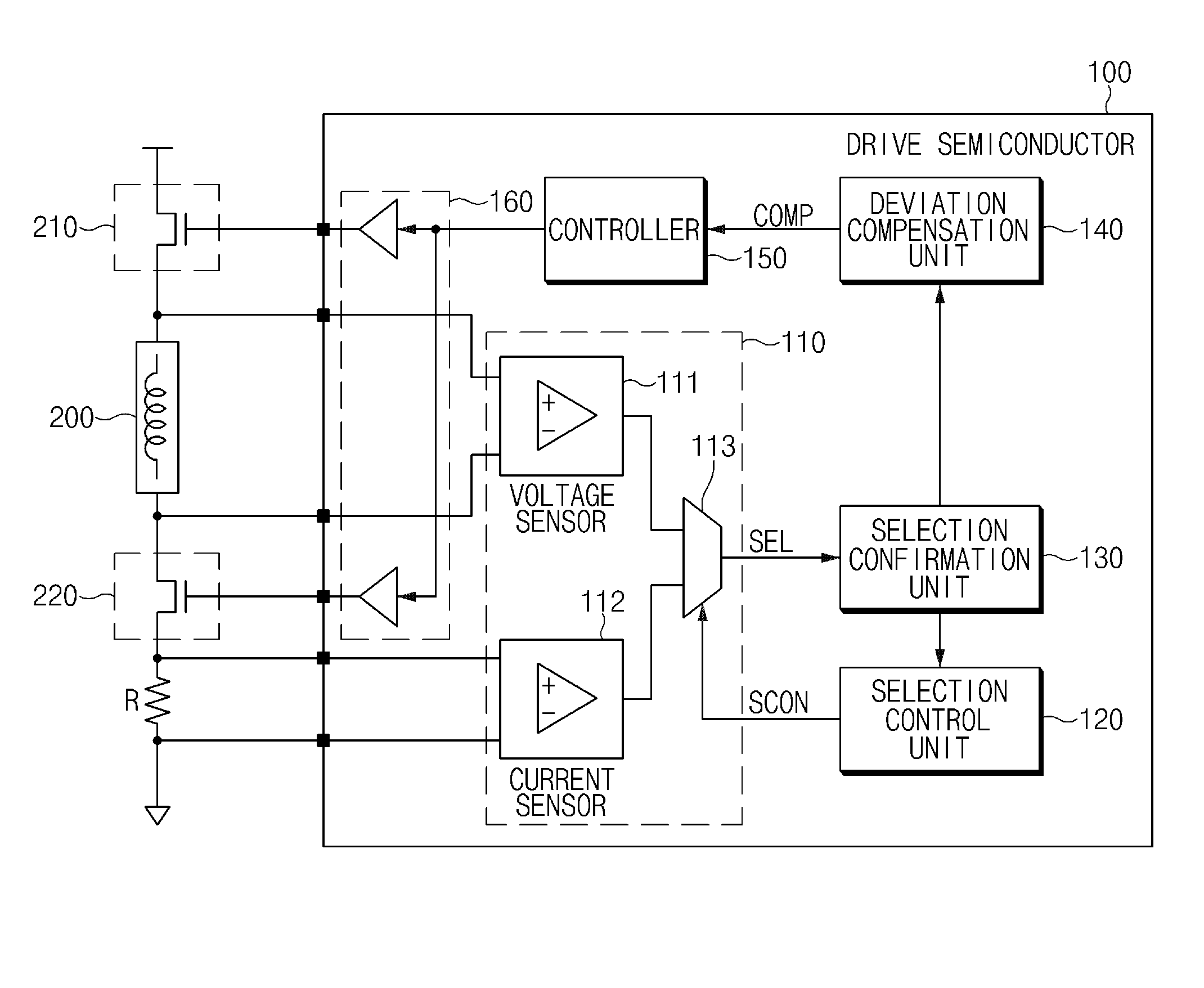 Device for correcting injector characteristics