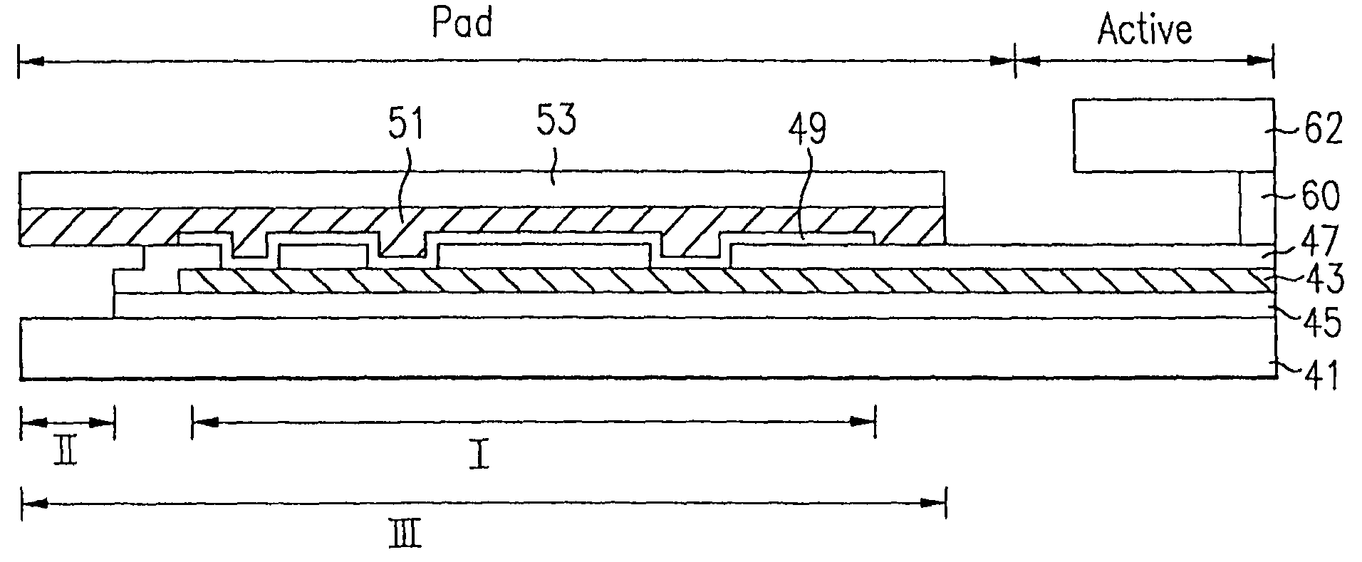 Pad structure for liquid crystal display and method of manufacturing thereof