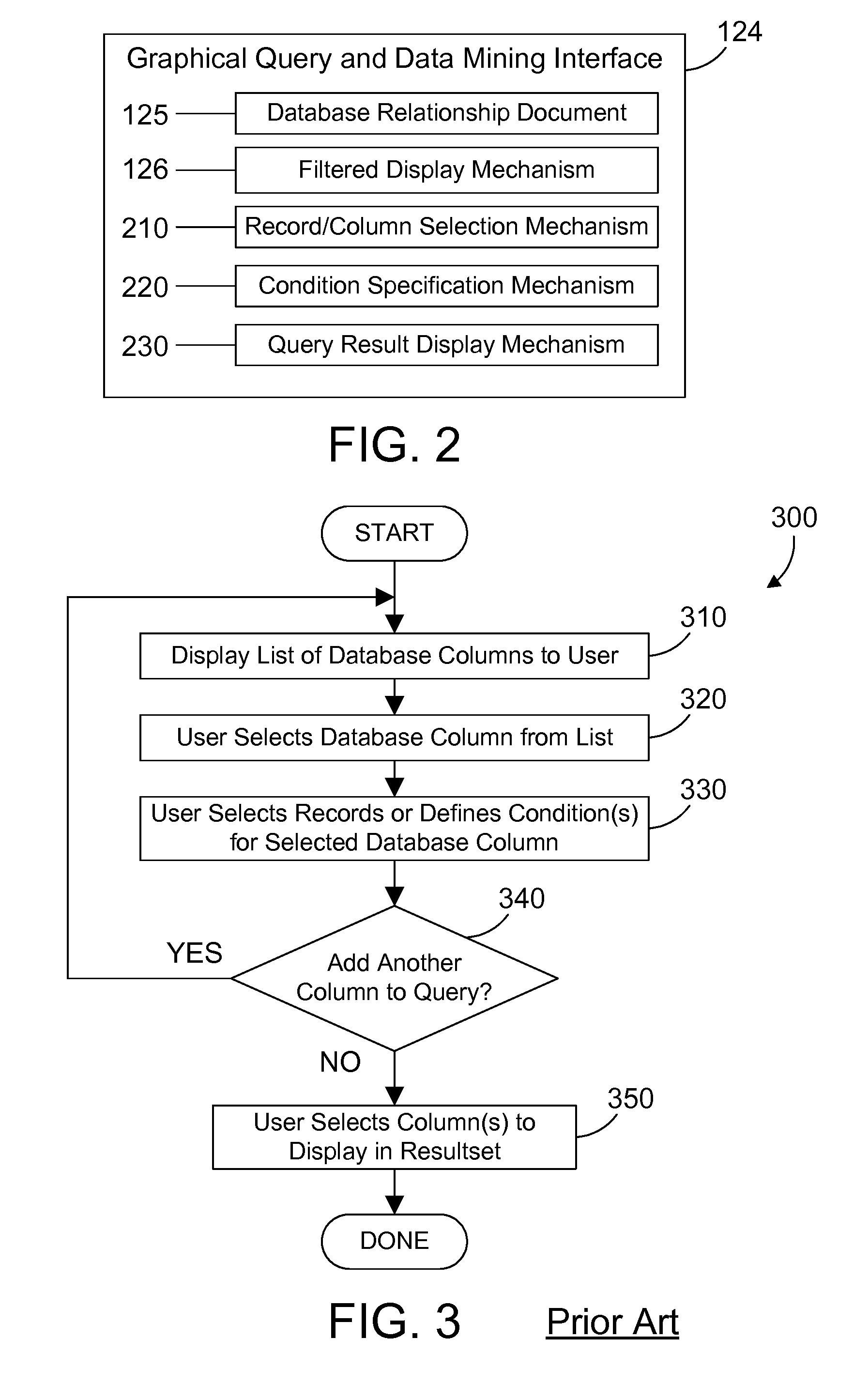 Dynamic graphical database query interface