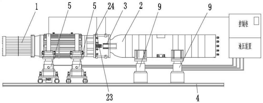 A large pump automatic docking device