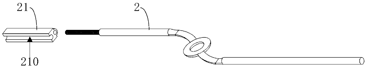 Bending clamp and bending method for re-bent rebar