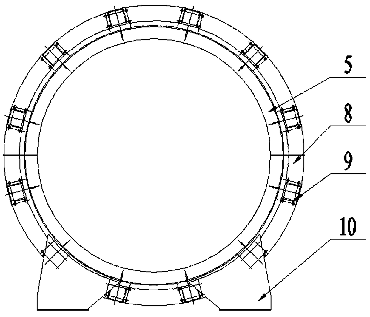 A super large reservoir venting valve structure