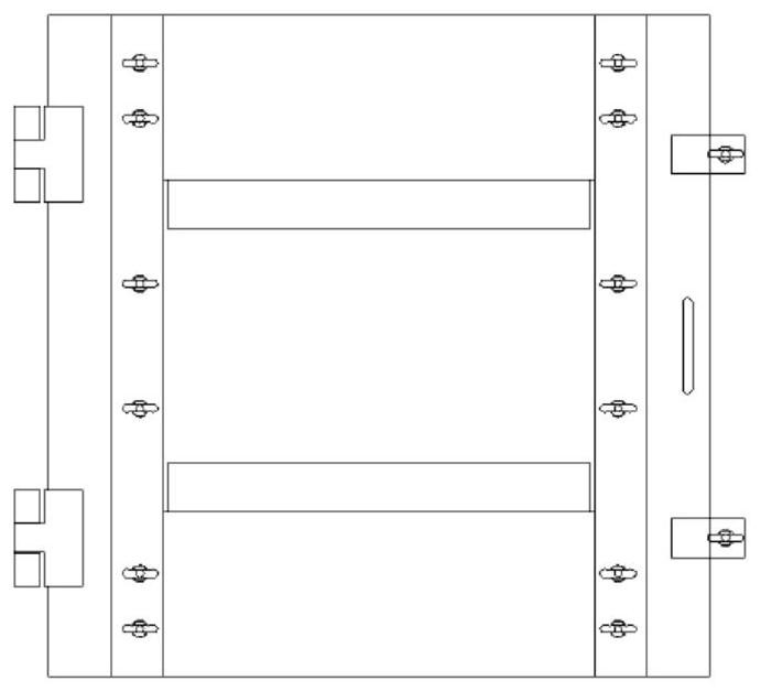 A pressure plate structure of filter cotton in dynamic pressure chamber for automobile painting and spraying