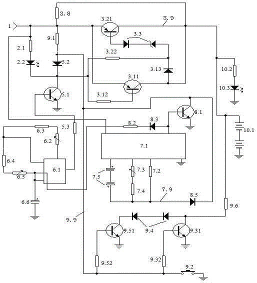 PNP type pulse charger