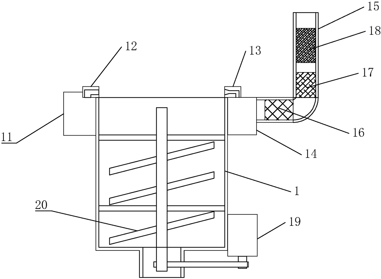 Processing device for organic fertilizer production