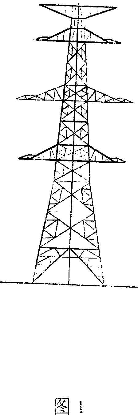 Common-tower double-return compact type corner transmission iron tower