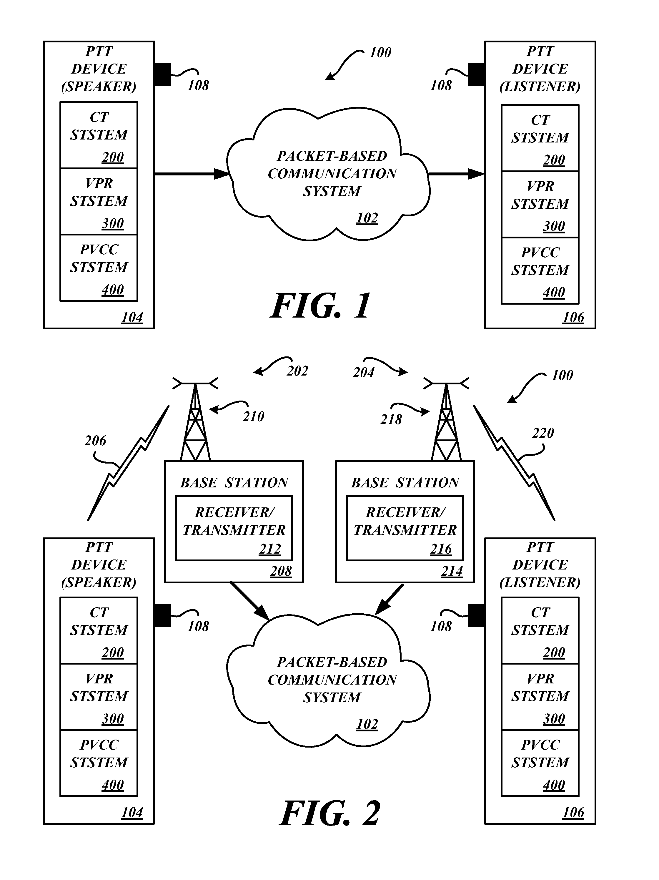 Systems and methods for push-to-talk voice communication over voice over internet protocol networks