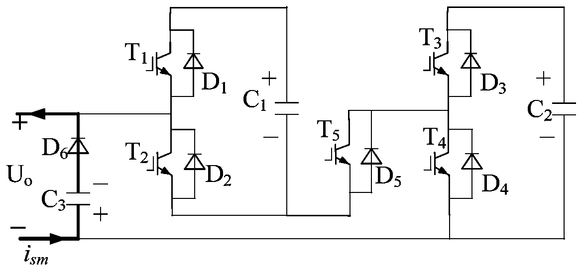 MMC dual sub-module topology with DC-side fault self-clearing capability