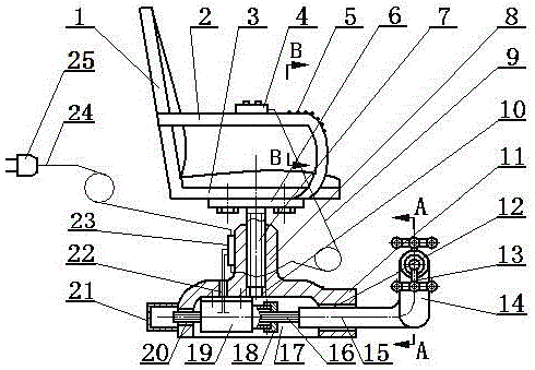 Computer chair with magnetic therapy, massage and fitness functions