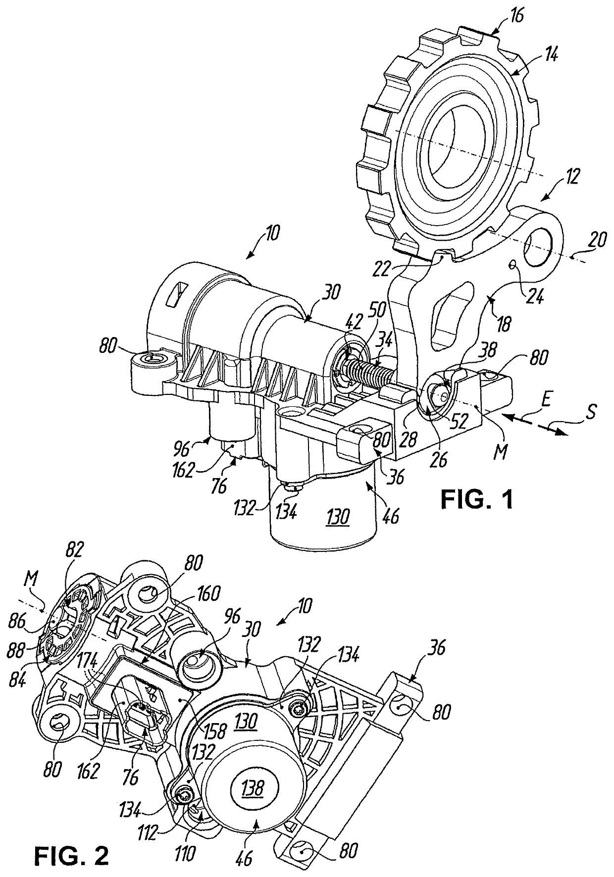 Parking lock module for actuating a parking lock in a motor vehicle