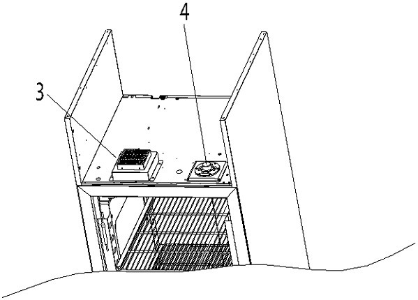 Food processing cabinet capable of automatically managing internal microclimate