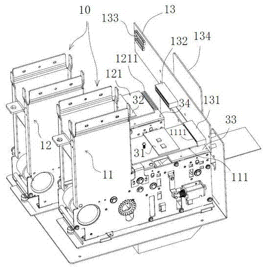 Mutually switchable parking lot dual-card sending charging device