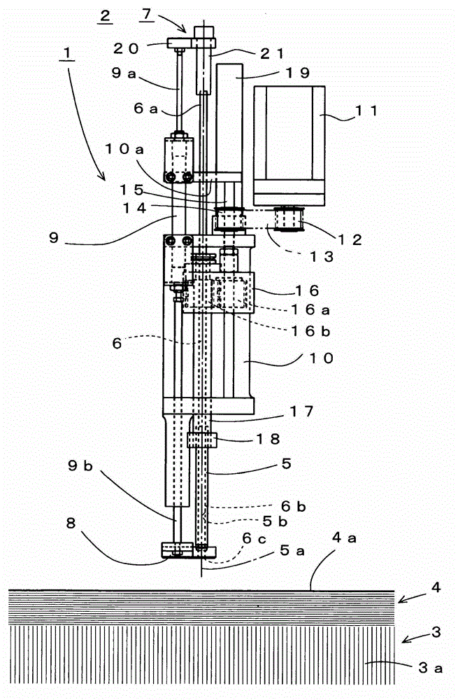 Hole drilling apparatus and method for cutting machine