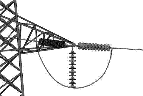 An anti-heating device for a diversion plate and a power transmission line with the device