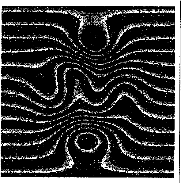 Residual filtering method aiming at projected fringe image
