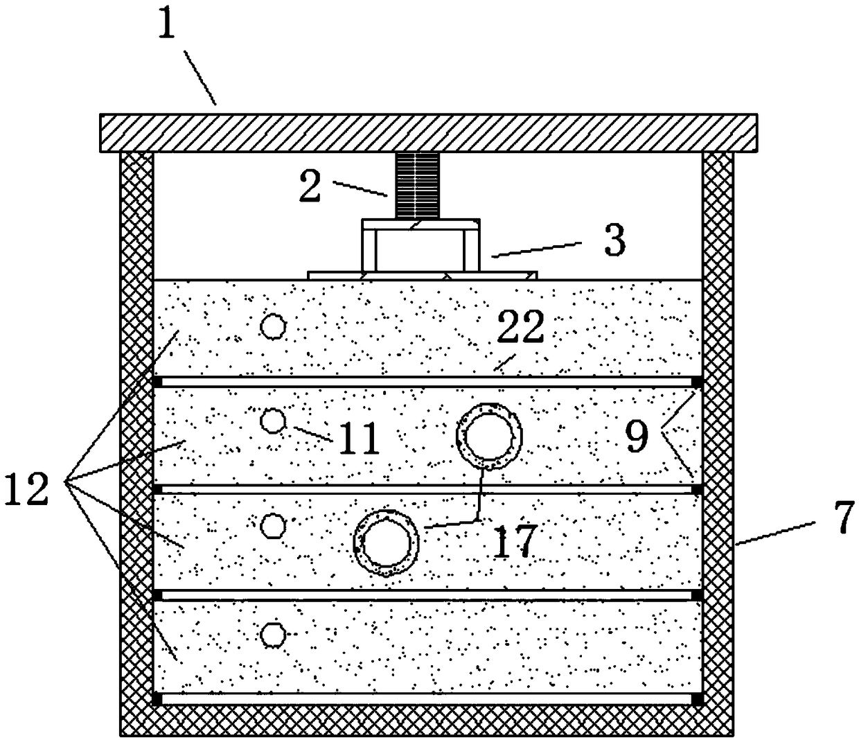 Indoor model testing device and method for influences of ground loading on existing subway tunnel