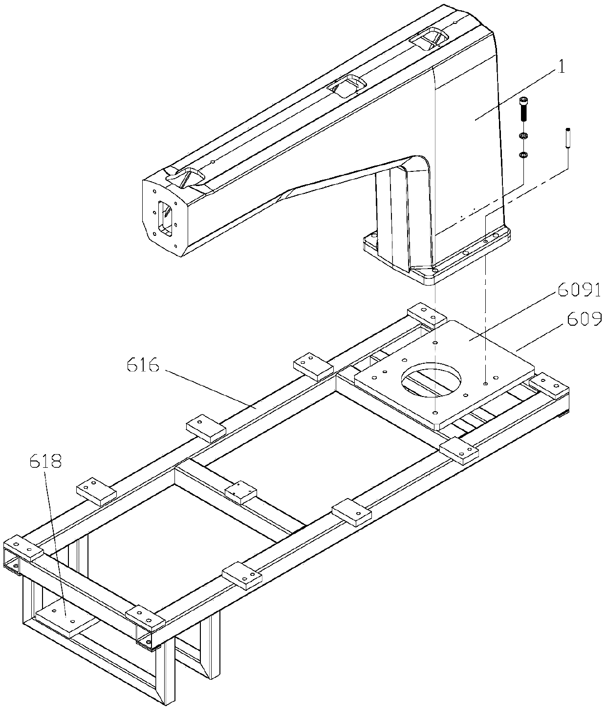 Rack structure and sewing machine with same