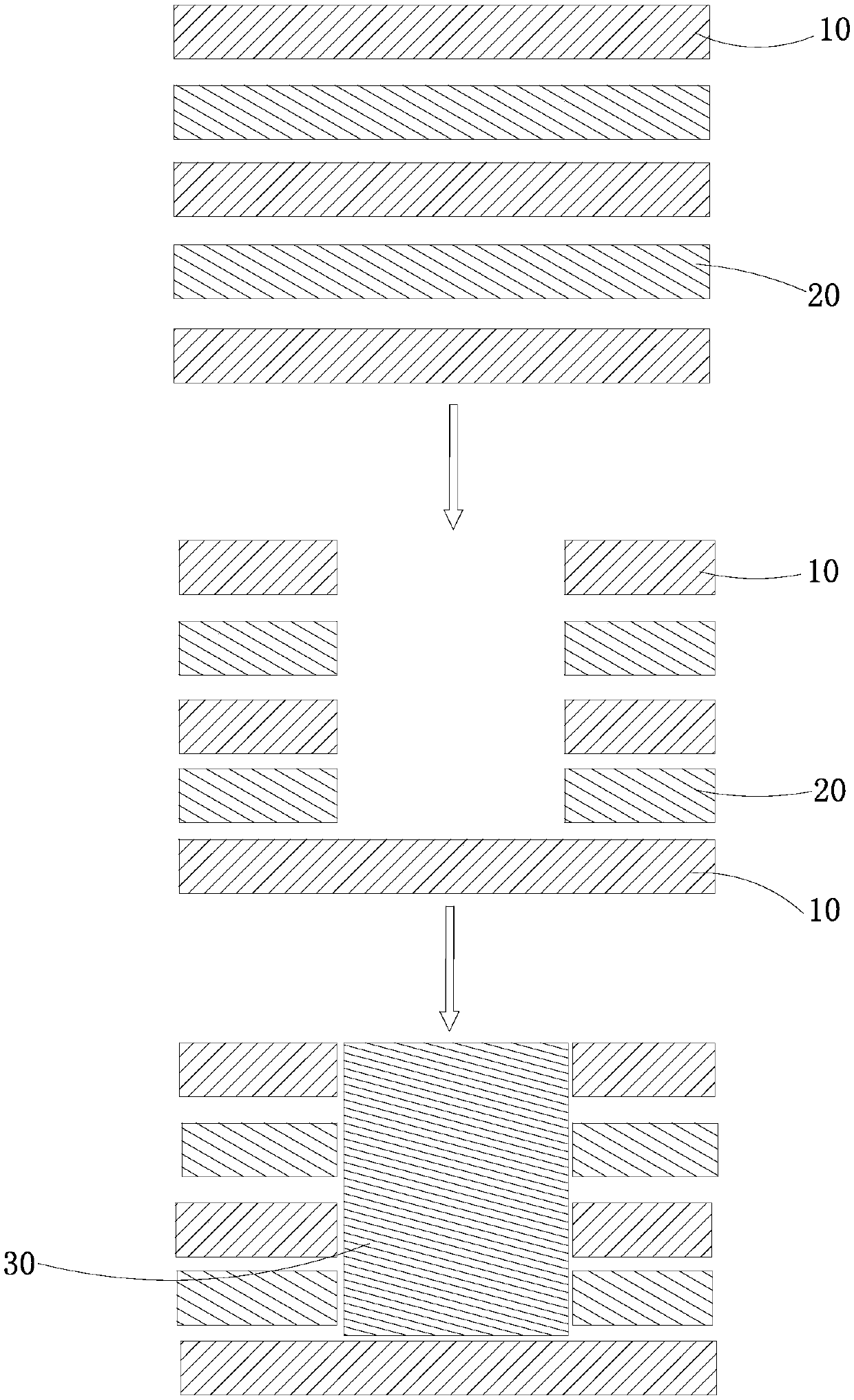 A method for making circuit board groove bottom pattern