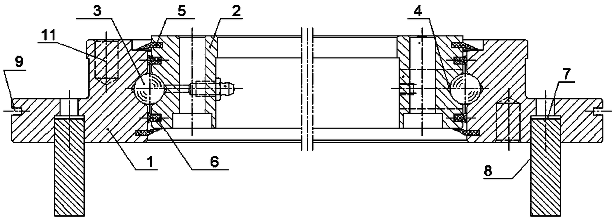 Slewing bearing for low-noise anti-invasion dust removing equipment