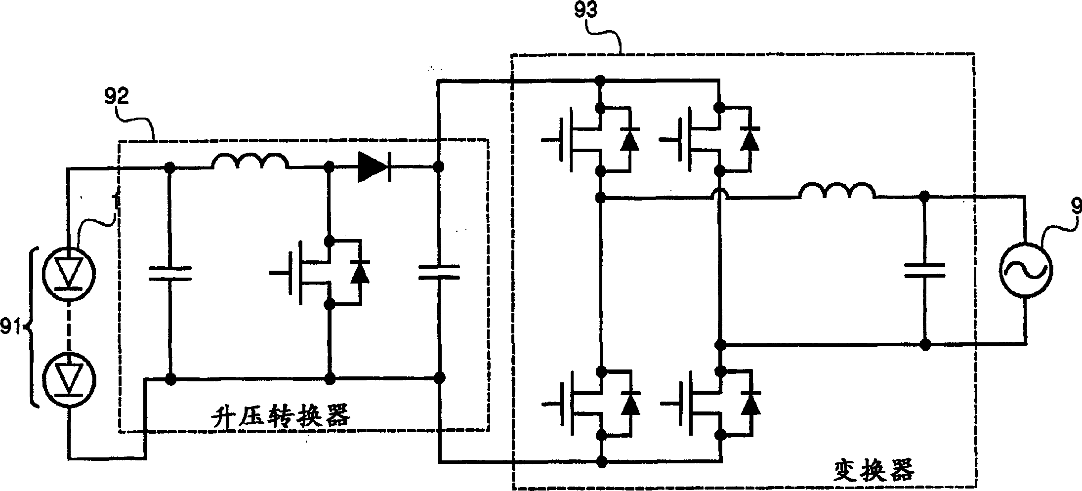 Power supply device and its designing method, generator thereof