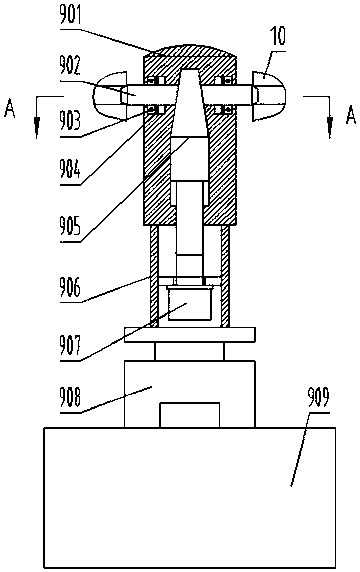 Automatic welding device for automobile rear axle housing