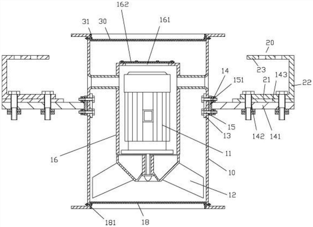 An explosion-proof blower with a detachable connection