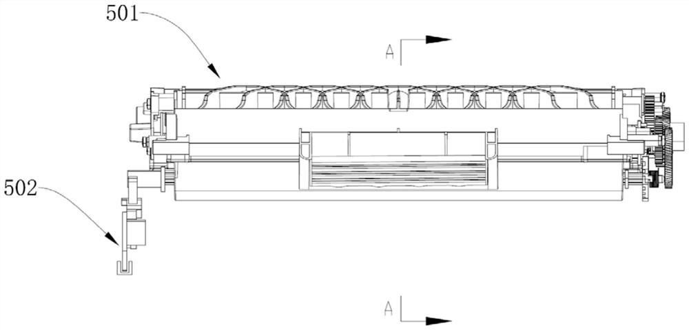 Developing box with detection function