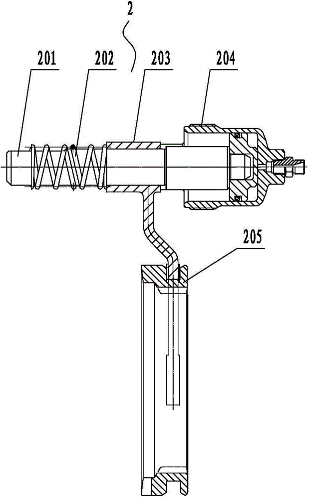 Postpositional open-type interaxle differential assembly