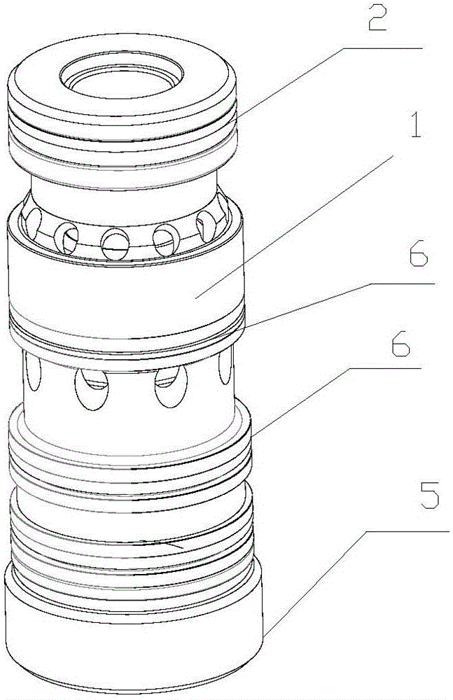 Main valve element for reversing valve