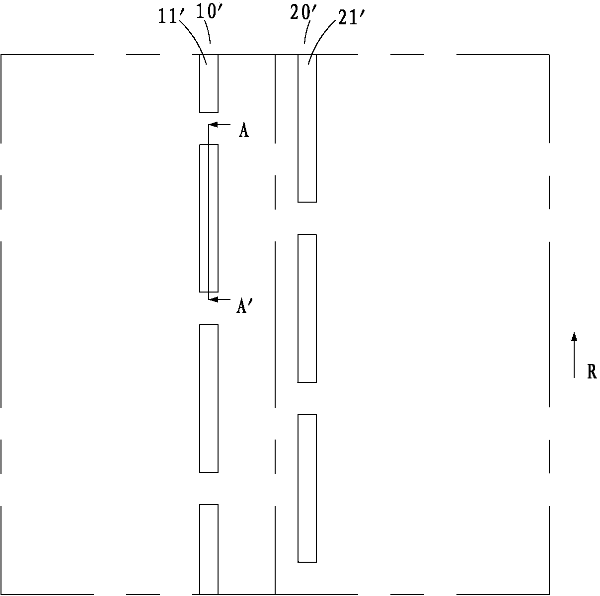 Tire tread pattern structure of all-terrain vehicle pneumatic tire