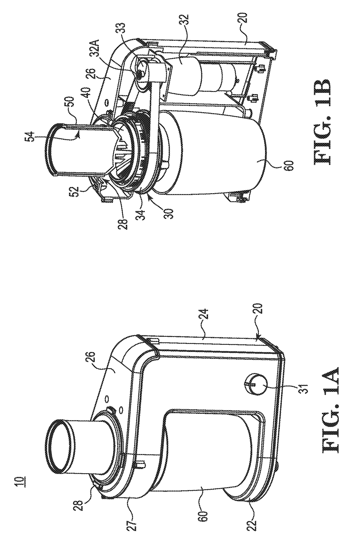 Inline spiralizing food processor