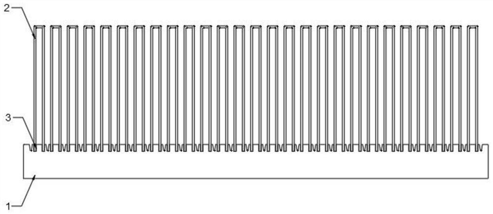 Gear shaping type air cooling radiator