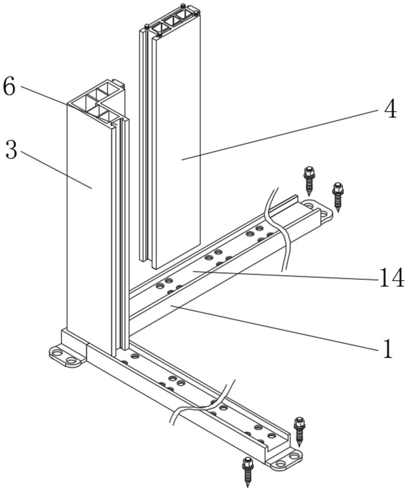 Vertical spliced light and thin modular plate structure of prefabricated interior wall