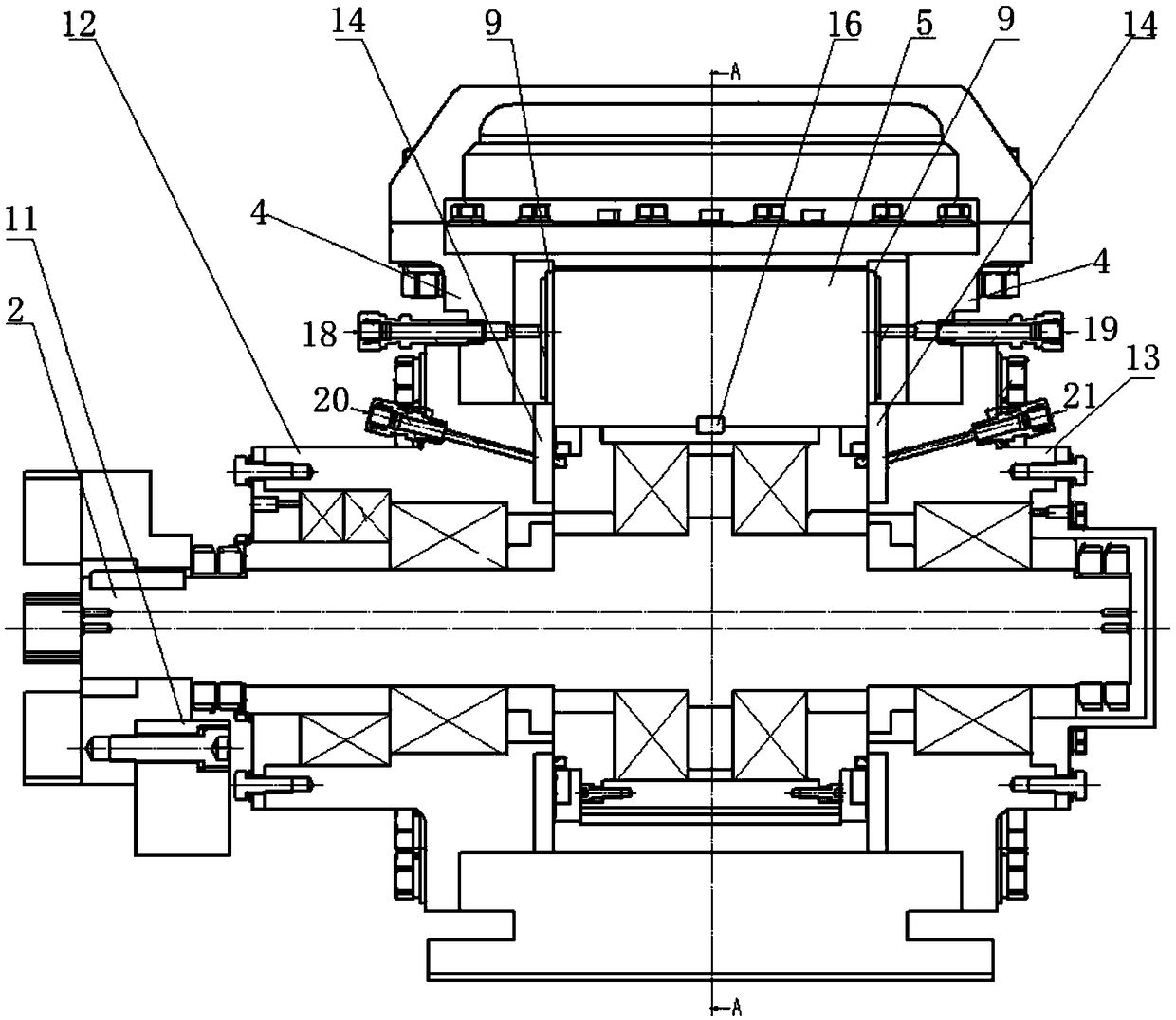 An eccentric rotary swing compressor multiphase oil and gas mixing and conveying device