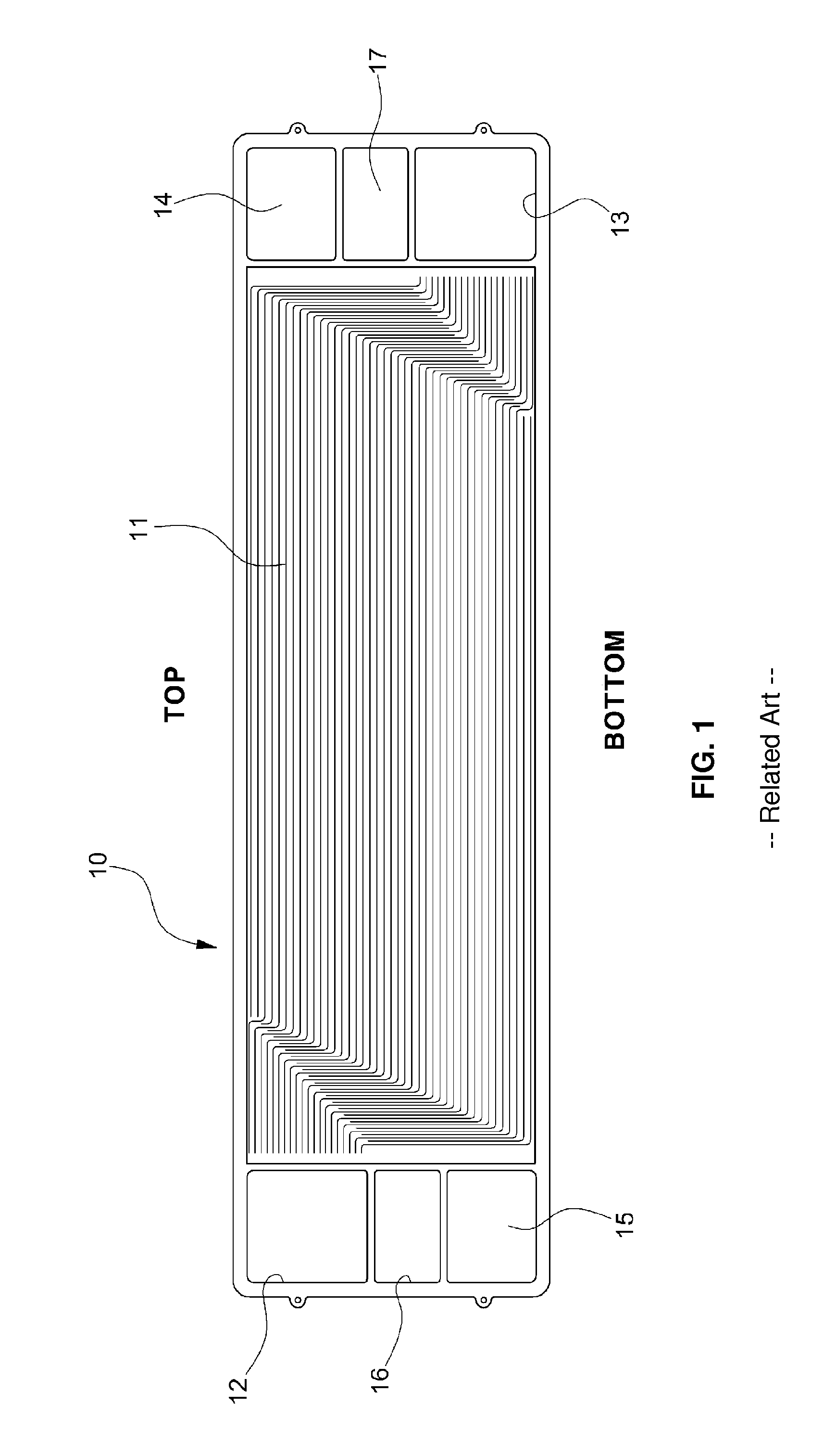 Bipolar plate structure for fuel cell