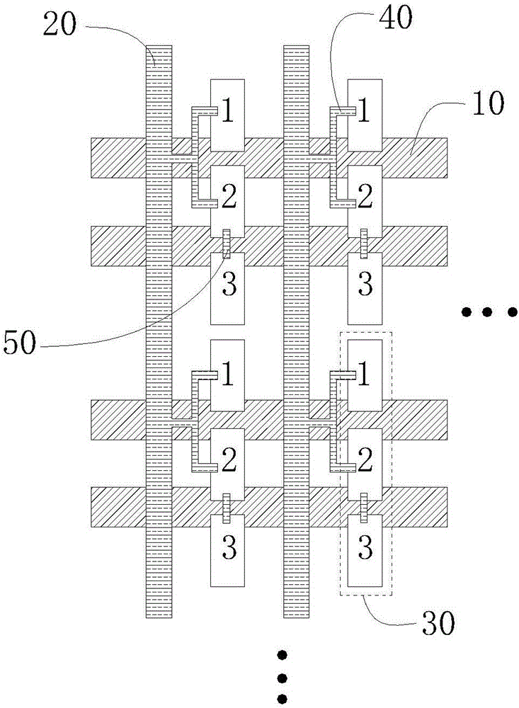 Pixel structure of liquid crystal display panel and display device