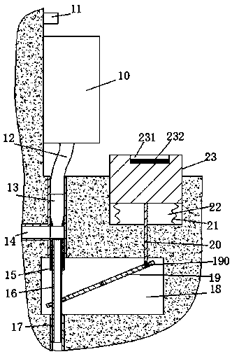 Improved organic fertilizer collecting device