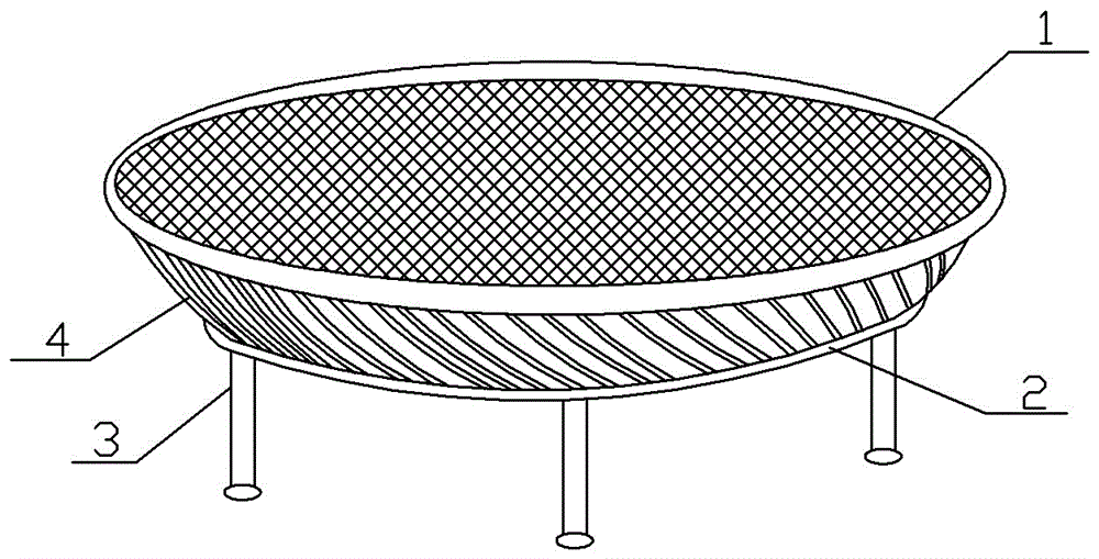 Modified structure of trampoline