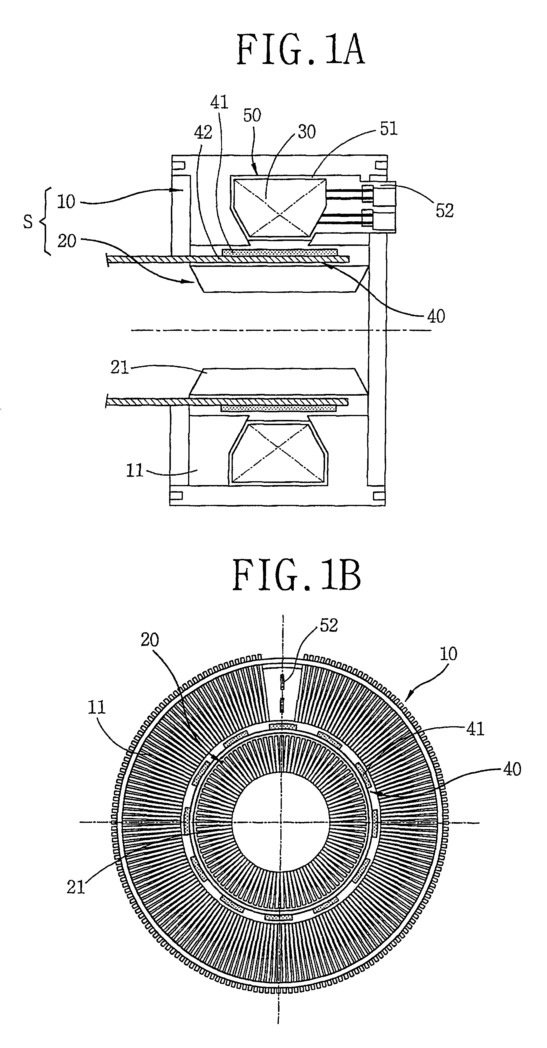 Structure for stator of reciprocating motor