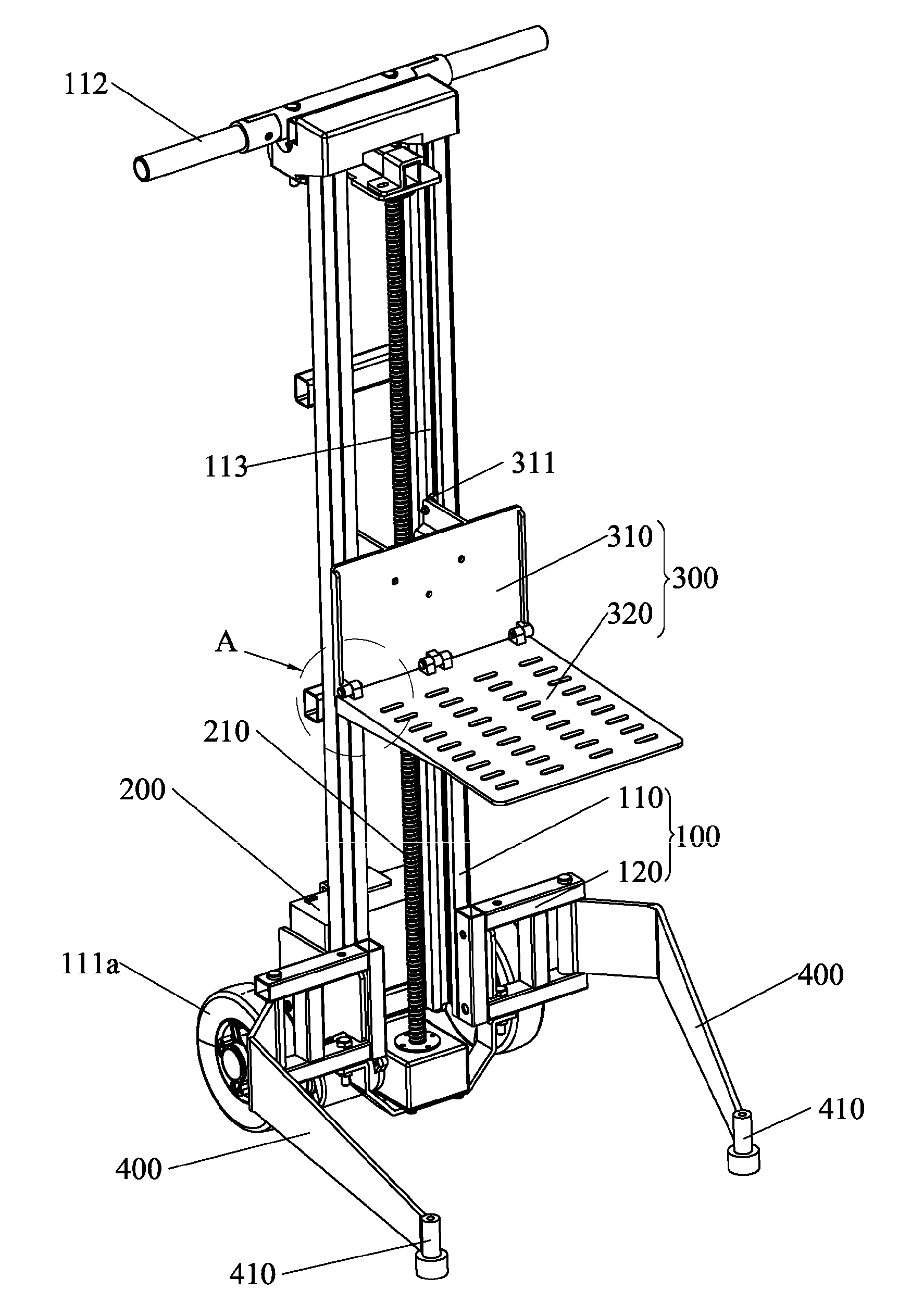 Lifting trolley