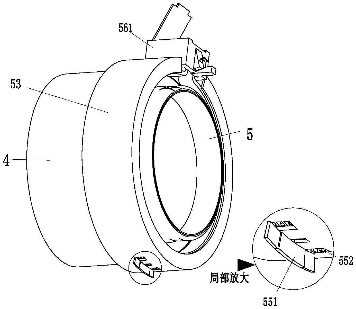 Emergency sewage treatment pipeline with double heads capable of being disassembled