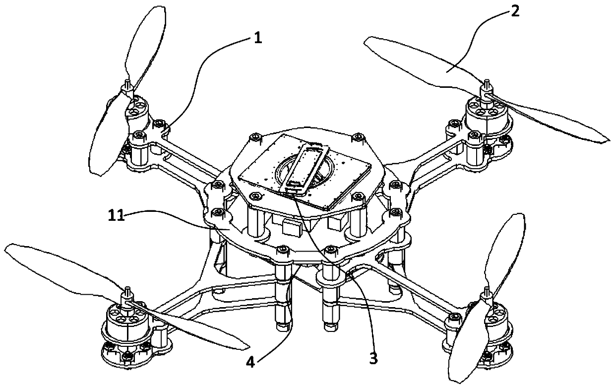 Wireless charging unmanned aerial vehicle and charging method