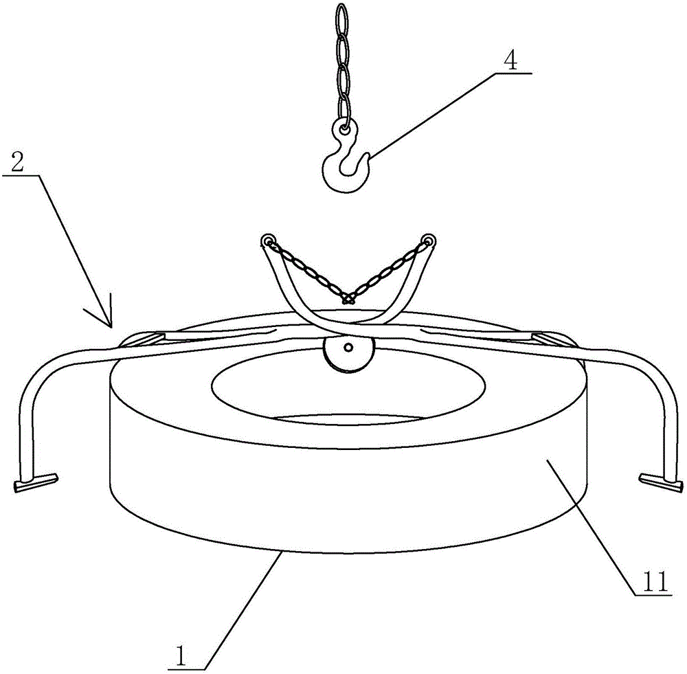 Giant tire grabbing and transferring method and giant tire maintenance claw