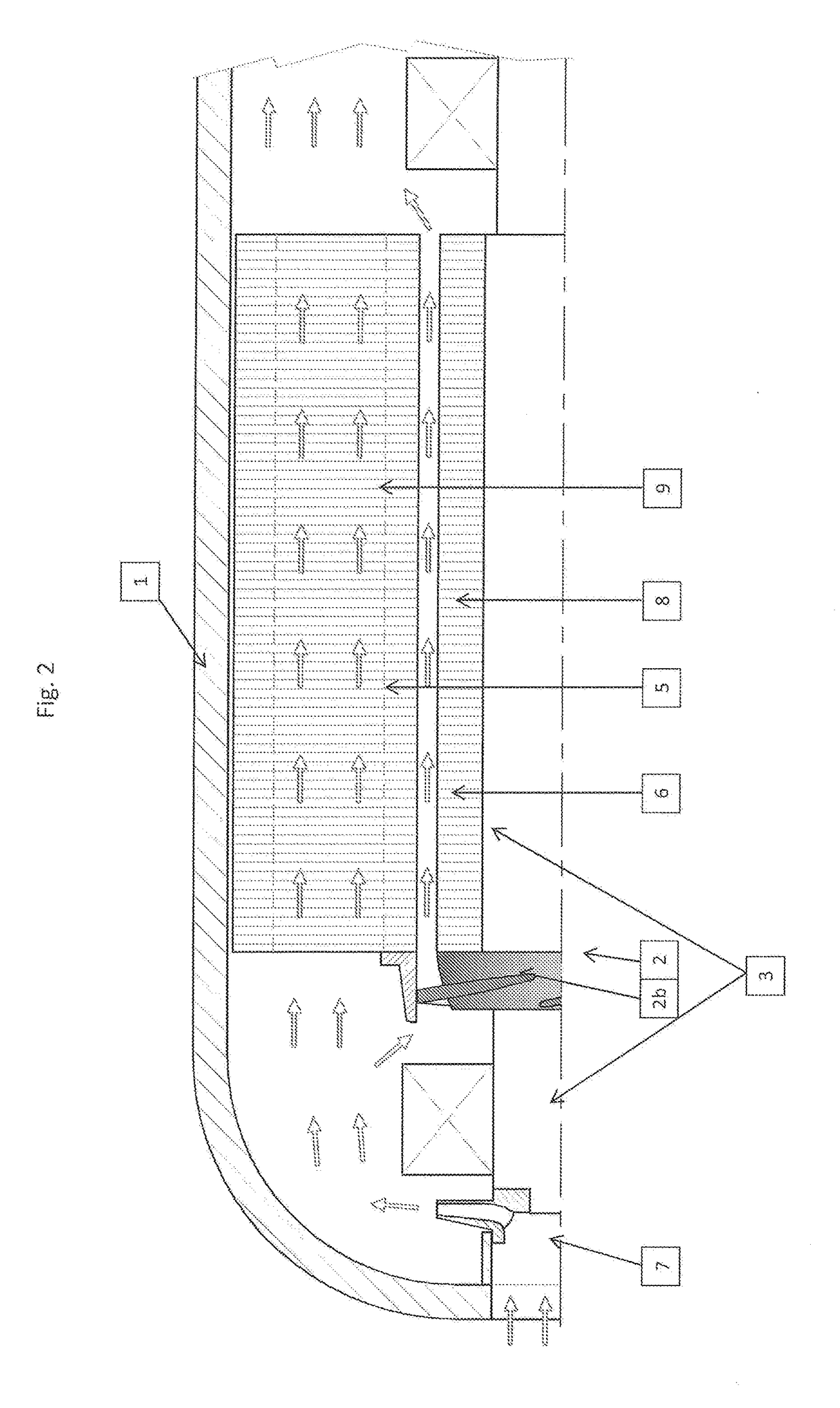 Centrifugal pressure booster and method for modifying or constructing a centrifugal pressure booster