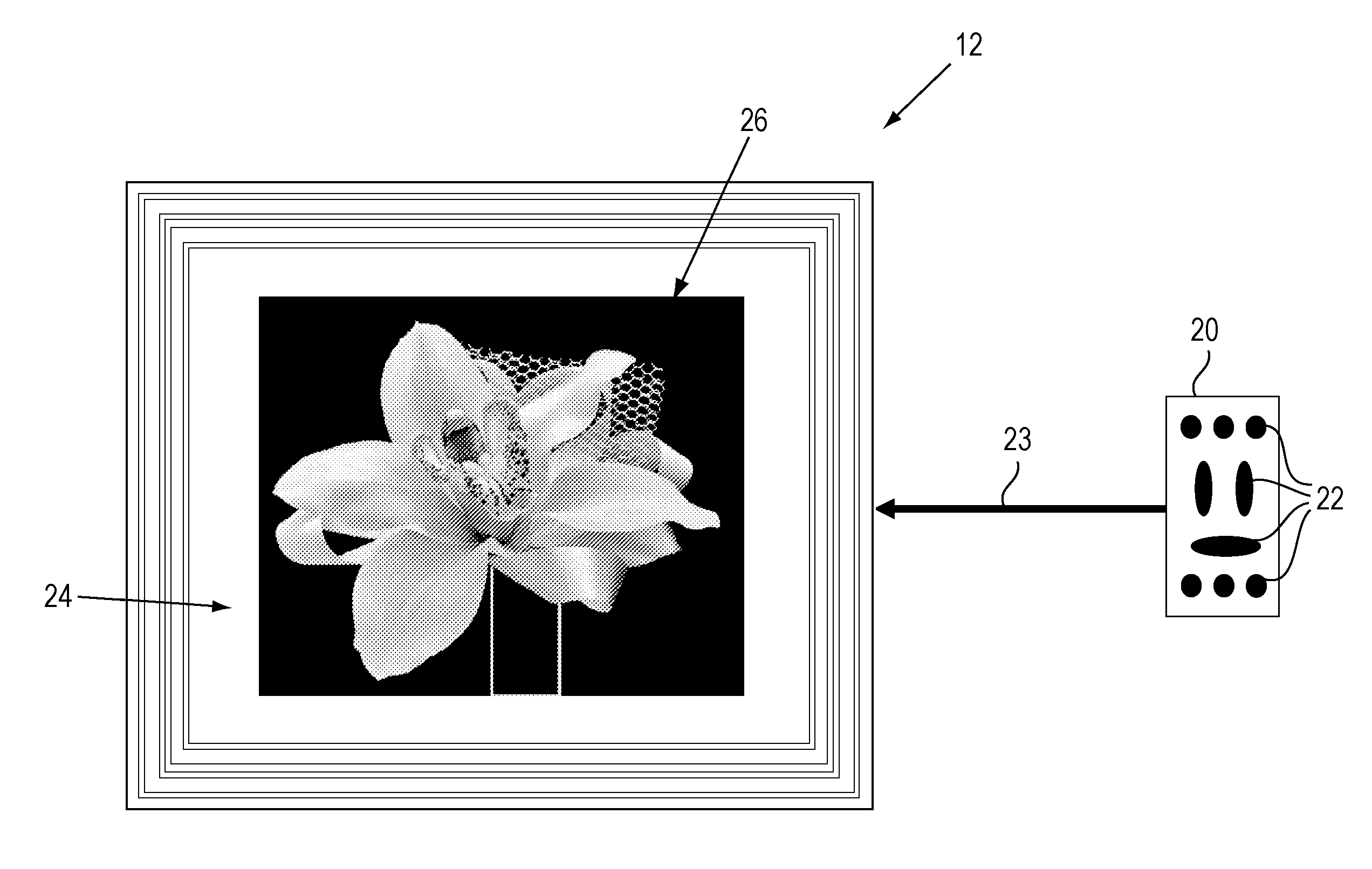 Digital picture frame device and system