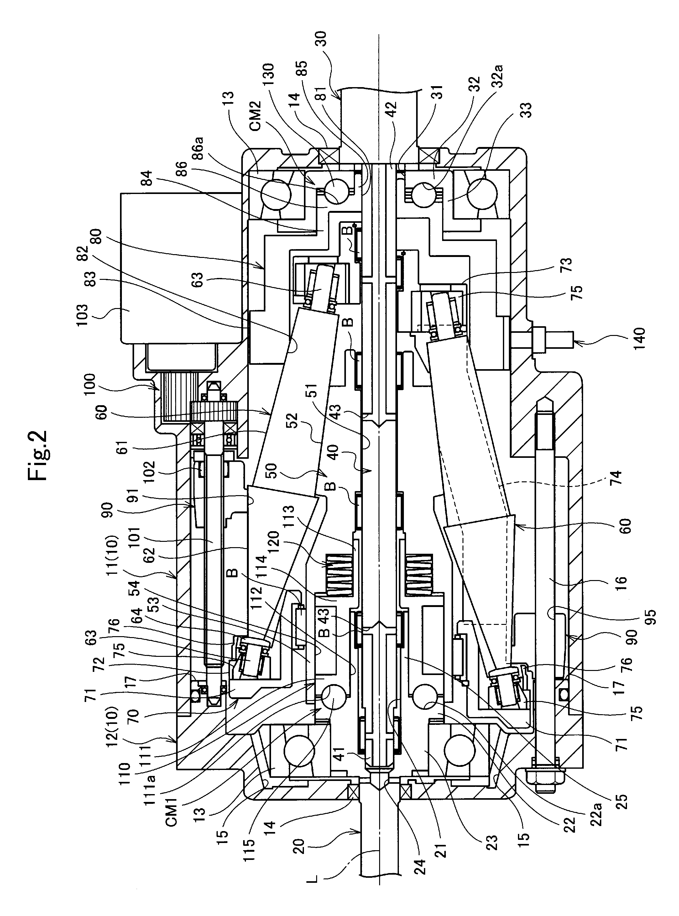 Continuously variable transmission device