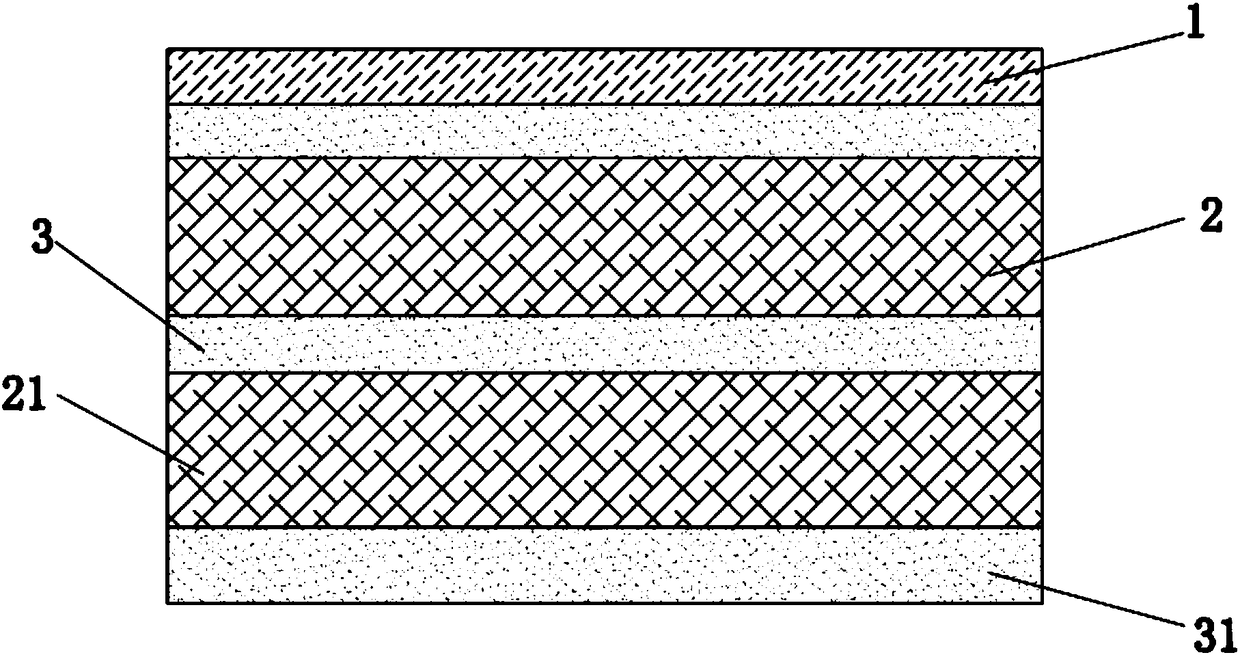 A kind of high damping composite board