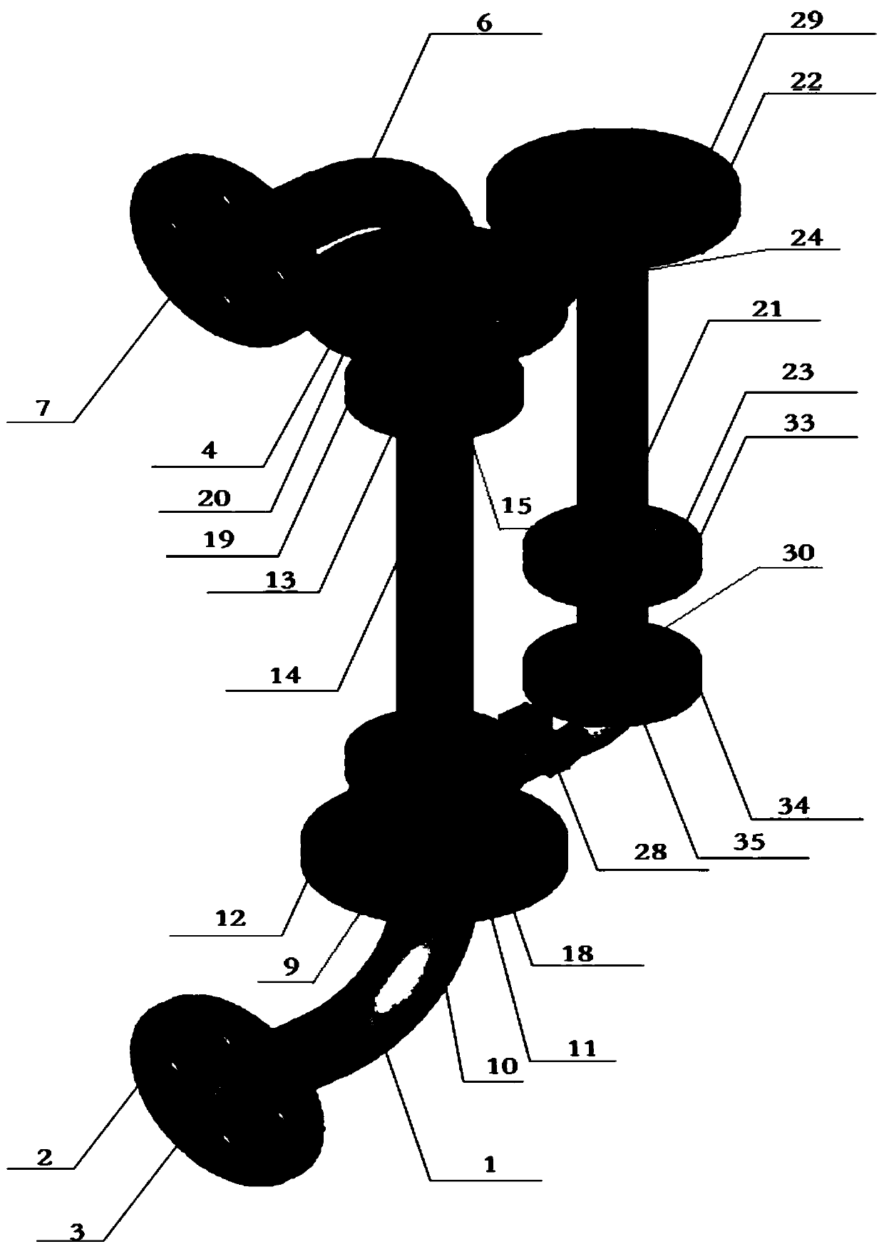 A single wellhead oil-water two-phase flow impedance capacitance water cut measurement device on land surface